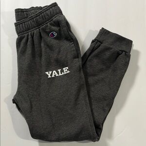 Champion Kids L (10-12) Gray Sweatpants - Yale